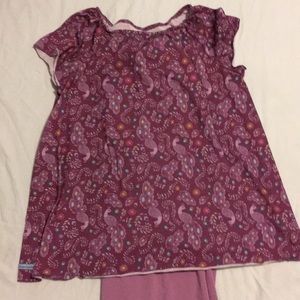 XL American girl pjs-cropped pants.